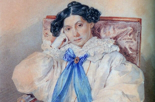 П. Соколов. Портрет Елизаветы Михайловны Хитрово, 1837. Фрагмент | Фото: nearyou.ru П. Соколов. Портрет Елизаветы Михайловны Хитрово, 1837. Фрагмент | Фото: nearyou.ru