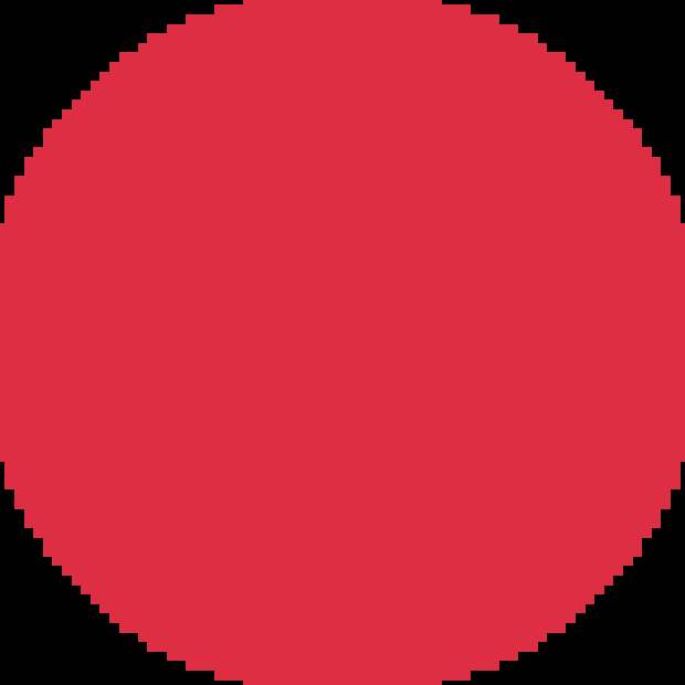 Red circle