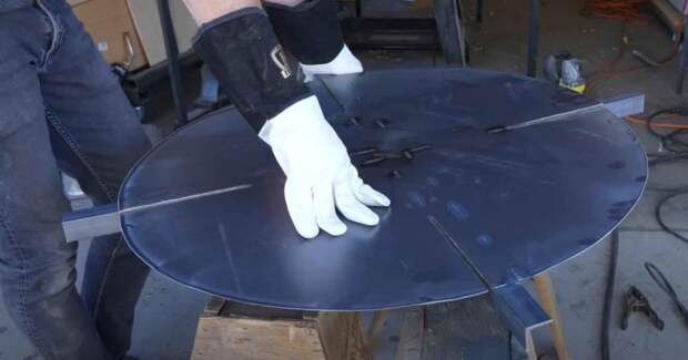 Как сделать круглый гамак из старой спутниковой тарелки