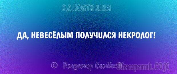 Одностишия, подтверждающие, что краткость – сестра таланта