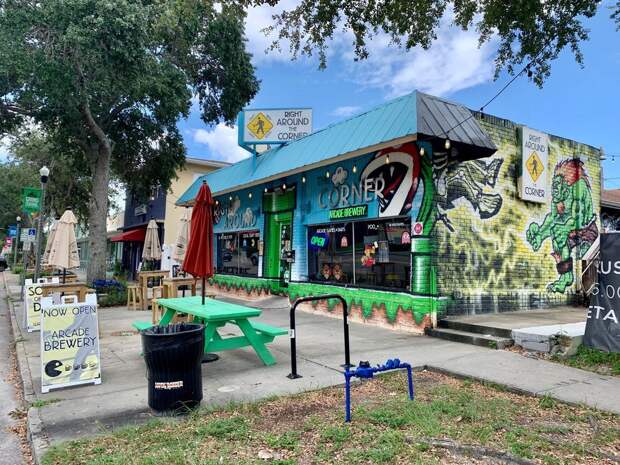 Right Around the Corner Arcade Brewery