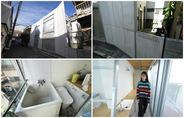 Владелец дома Sakura Sakura для сдачи в аренду предлагает жильцам микроскопические квартиры (Токио, Япония).