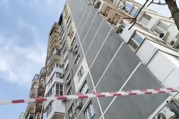В Краснодаре после атаки БПЛА выявили повреждение второго многоквартирного дома