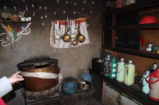 Кухня тибетской семьи