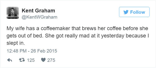 Funny Tweet About Coffee