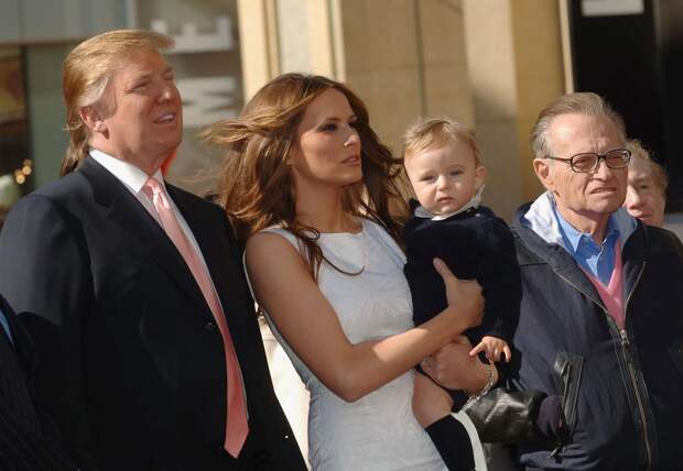 Ларри Кинг с Дональдом и Меланией Трамп, 2007 год