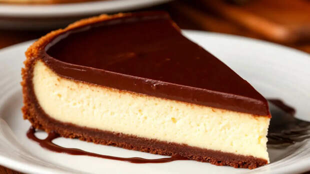 Двухслойный чизкейк: сливочный низ и шоколадный верх — так нежно, что пальчики оближешь