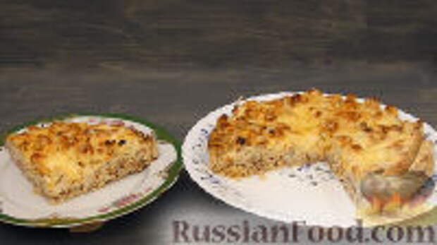 Фото к рецепту: Фарш с беконом и цветной капустой (в духовке)