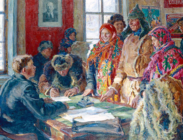 А.В. Моравов. В волостном ЗАГСе