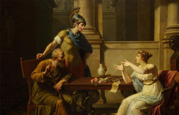 Николя-Андре Монсьо «Сократ у Аспазии» / Фото: pushkinmuseum.art