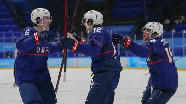 Сборная Словакии по хоккею по буллитам обыграла США в 1/4 финала на Играх-2022 