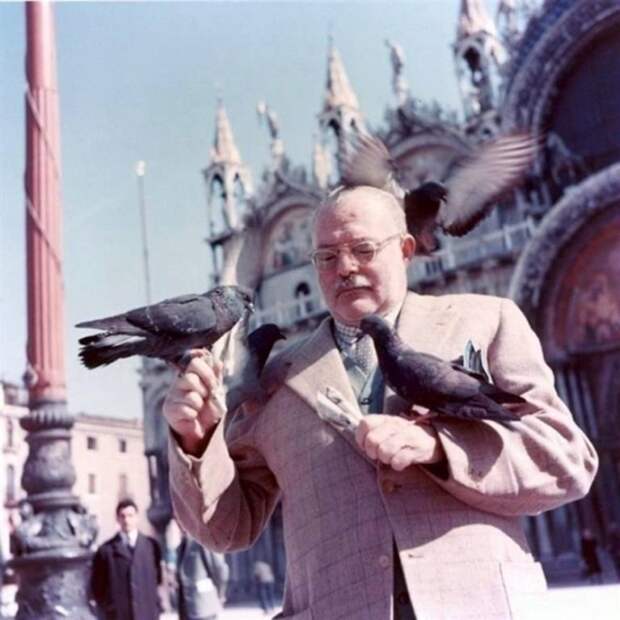 Площадь Сан-Марко, Венеция, 1954 год. Площадь Сан-Марко, Венеция, 1954 год.
