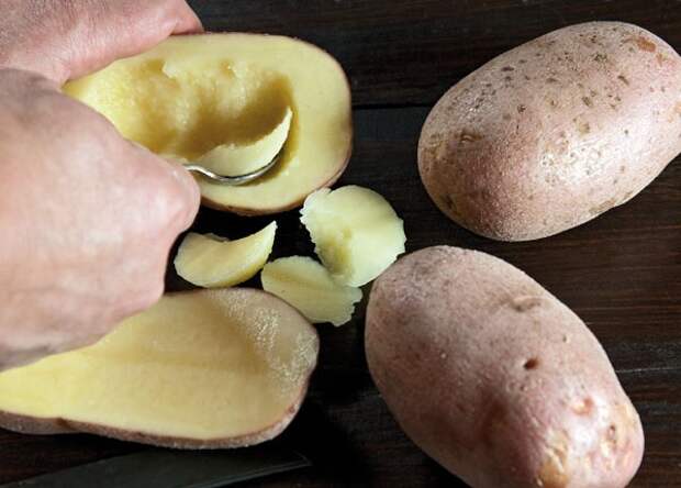 лодочки из картофеля