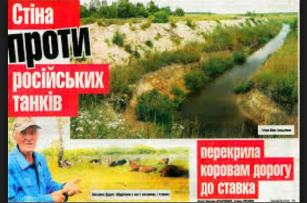 Яценюк построил заградительную стену… от коров Яценюк построил заградительную стену… от коров