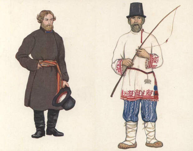 Одежда русских крестьян.