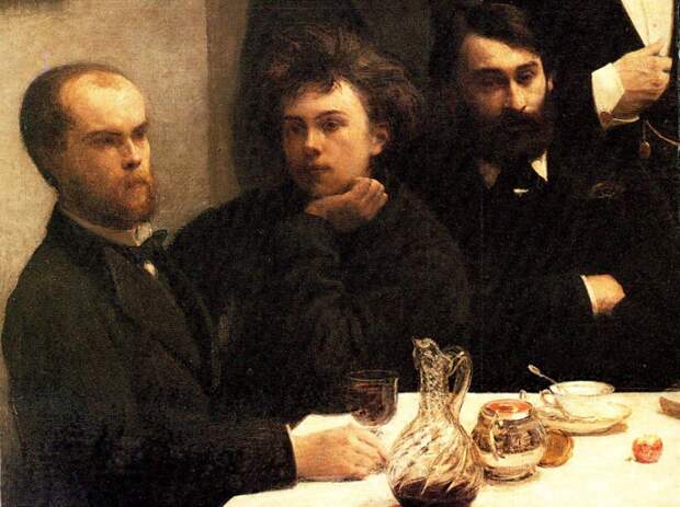 Поль Верлен и Артюр Рембо. Фрагмент картины Henri Fantin-Latour. | Фото: u.livelib.ru.