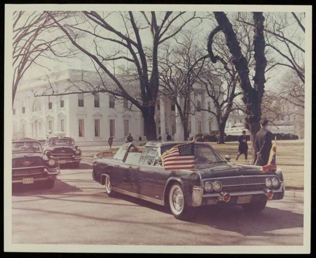 Февраль 1963 г. cadillac, кортеж, правительственный автомобиль