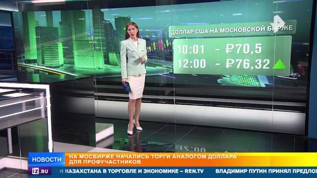 На Мосбирже начались торги аналогом доллара для профучастников