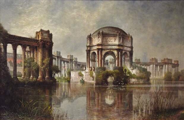 Edwin Deakin (American, b. England, 1838–1923), &amp;quot;Palace of Fine Arts and the Lagoon.