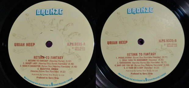 Uriah Heep «Return to Fantasy» 1975 г. ~ вершина достижений группы, как творческих, так и финансовых