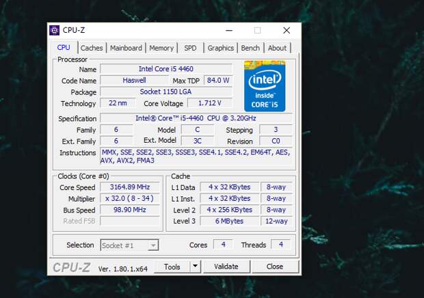 cpu-z benchmark app