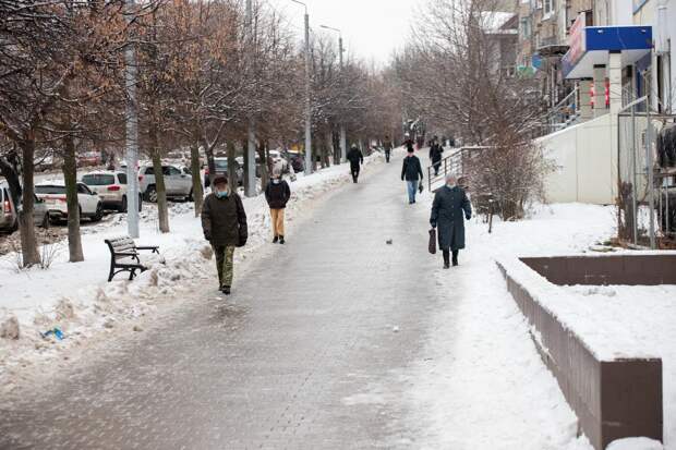 В Тульской области действует желтый уровень погодной опасности из-за гололедицы