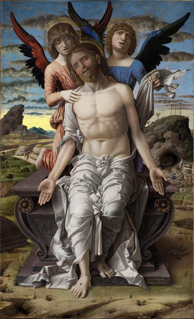 Копенгаген (СМК) Датская национальная галерея - Andrea Mantegna (1430/41-1506) - Christ as the Suffering Redeemer, 1495-