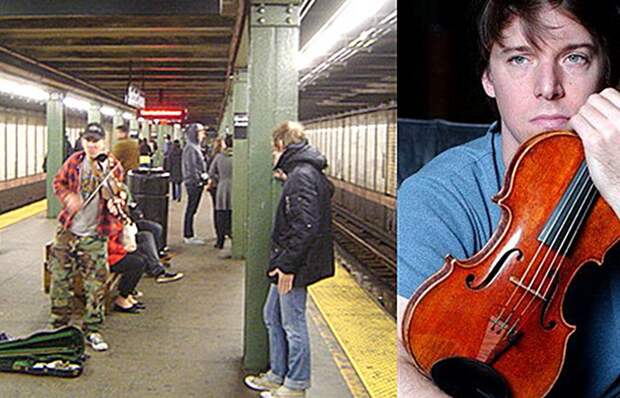 Джош Белл в метро.