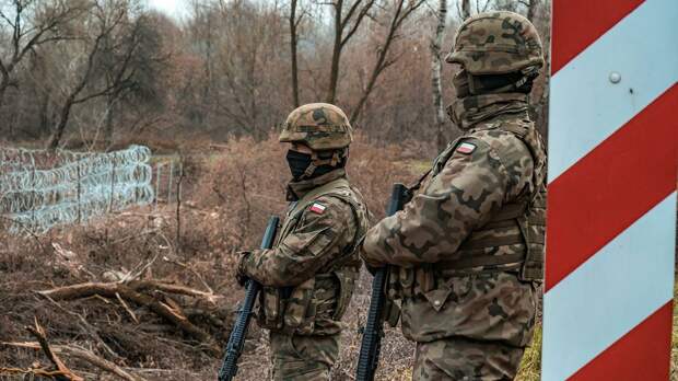 Польские военнослужащие на границе с Белоруссией Польские военнослужащие на границе с Белоруссией - РИА Новости, 1920, 16.02.2022