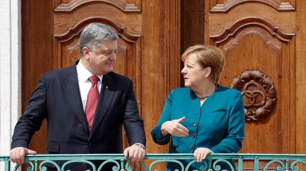112: Порошенко и Меркель договорились «давить» на Россию вместе