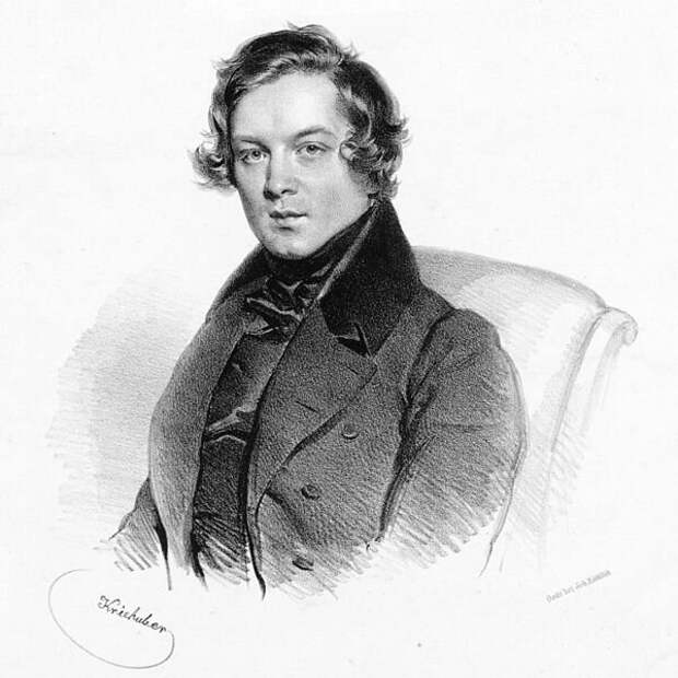 Шуман, портрет (1839 год)