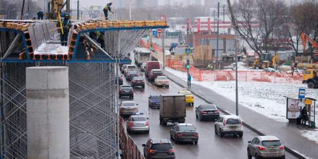 Собянин открыл новую разворотную эстакаду на Волоколамском шоссе. Фото: mos.ru