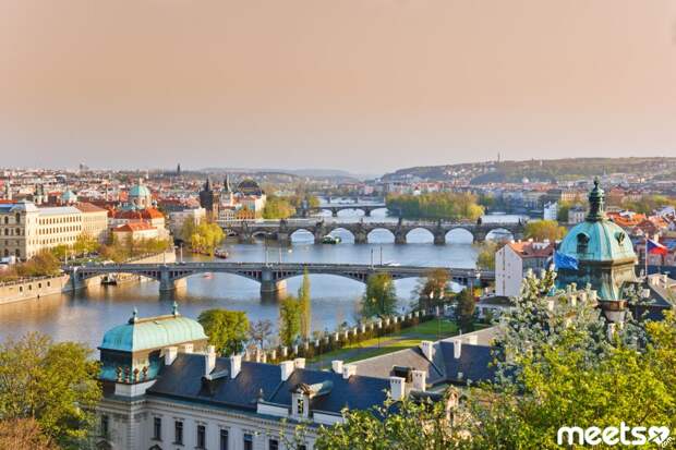 Prague Prague at sunset