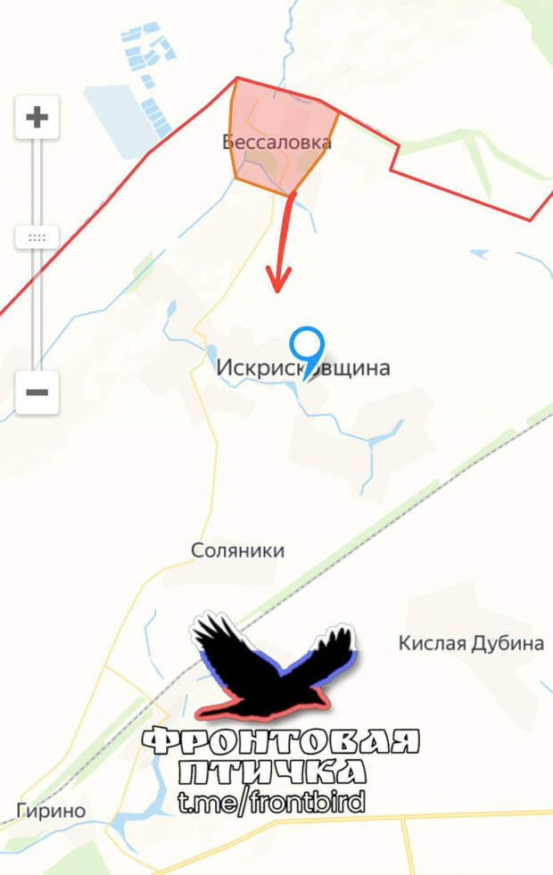 Карта продвижения группировки «Север», 16 февраля 2026 г.