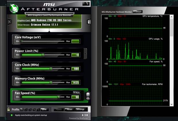 msi afterburner benchmark app