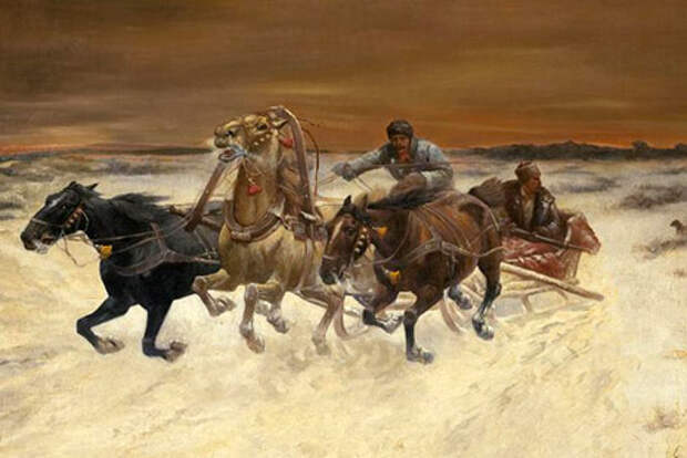 Тройка. Константин Баумгартнер-Стойлов (1850-1924)