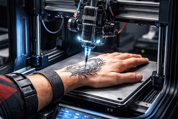 Как 3D-принтер превратили в машину для татуировок — и результат впечатляет