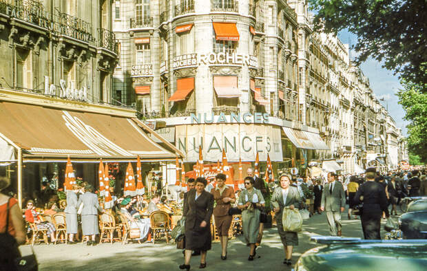 19 красивейших цветных снимков Франции 1952-1964 годов