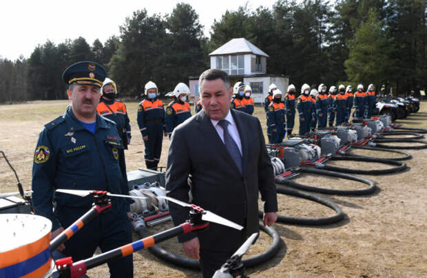 Игорь Руденя проверил готовность сил и средств Тверского региона к пожароопасному периоду