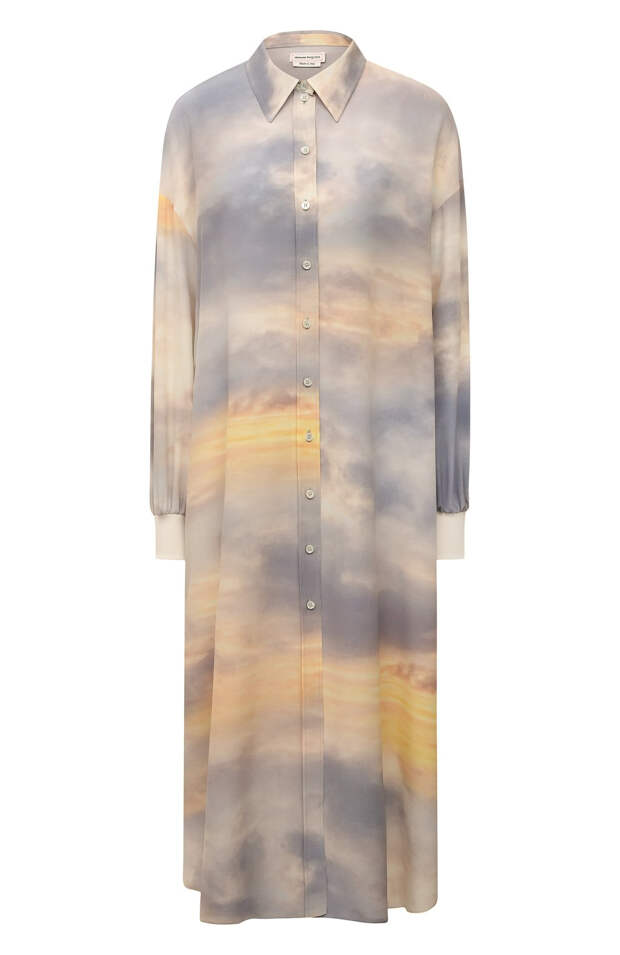 Шелковое платье Alexander McQueen, 194 500 руб.