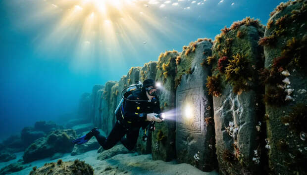 Ученые: Затопленные 7000-летние сооружения у берега Франции сделал человек из камня