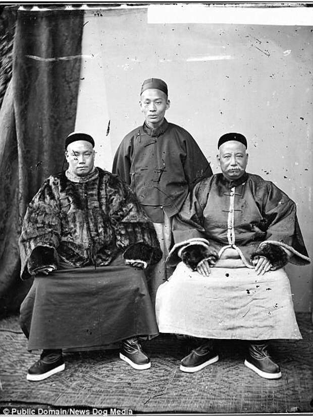 Купцы, 1869 год Цин, китай, фотография, эпоха