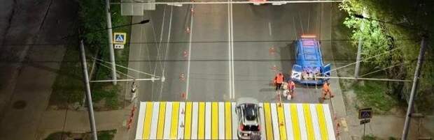 В Алматы начали обновлять дорожную разметку