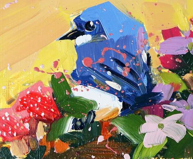 Райские птицы Анжелы Мултон Анжела Мултон, анимализм, интересно, искусство, красиво, птицы, творчество, художница