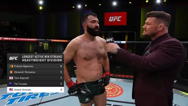 Андрей Орловский одержал четвертую победу кряду в UFC, Александр Романов – пятую