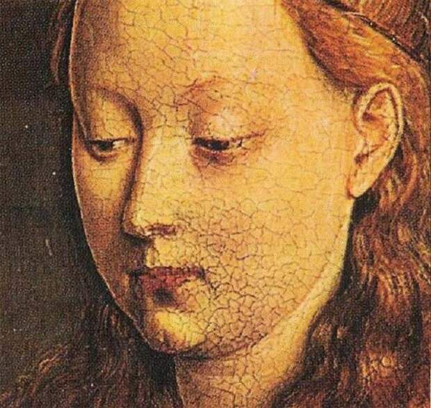 ЯН ВАН ЭЙК Дева Мария. «Мадонна канцлера Ролена». 1435. Фрагмент