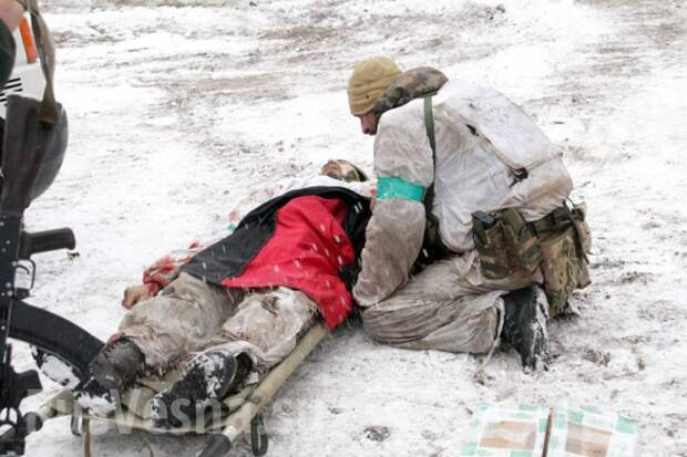 Опубликованы кадры с погибшим под Дебальцево украинским боевиком