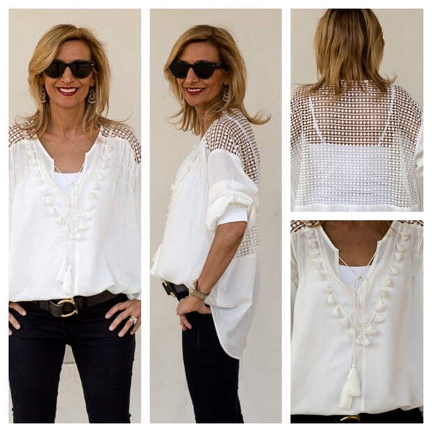 White Peasant Blouse