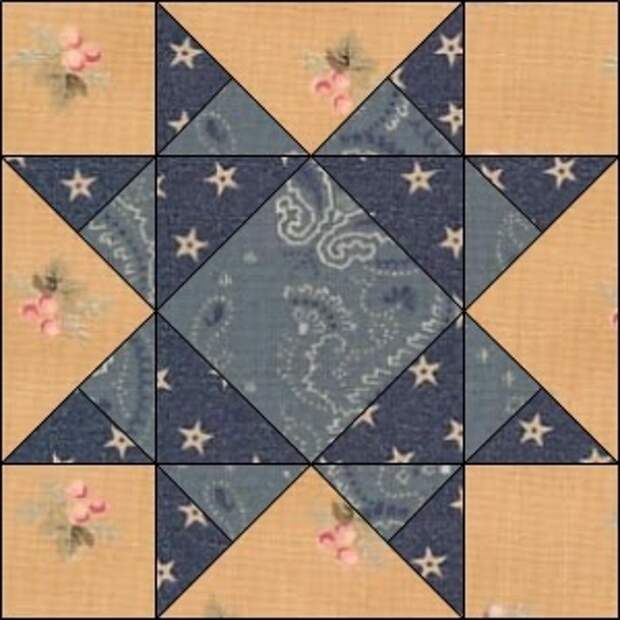 Civil War Quilts: 19 Missouri Star - my Summer quilt pattern.