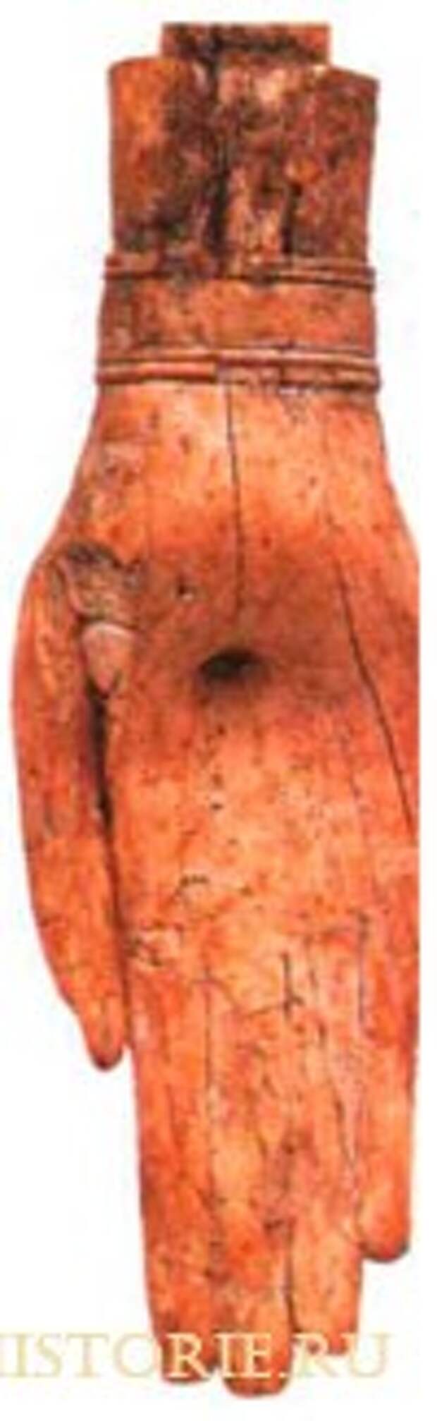 Кисть руки от статуи богини из храма ханаанейского города Лагиша.